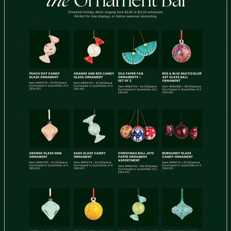 Sell Sheet - The Ornament Bar