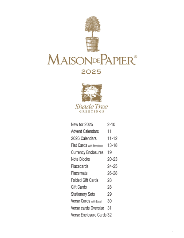 Maison de Papier 2025 New Catalog