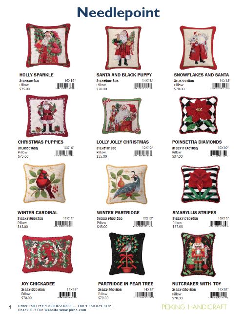 Peking Handicraft, Inc. Needlepoint Holiday 5.28.25